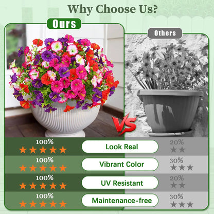 🔥LAST DAY 60% OFF🔥UV RESISTANT ARTIFICIAL PETUNIAS FLOWERS